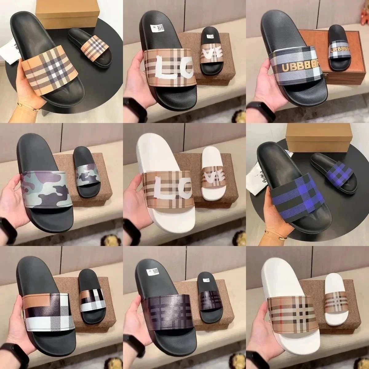 Burberry Check Slide Sandals [26 styles] | 7571215246