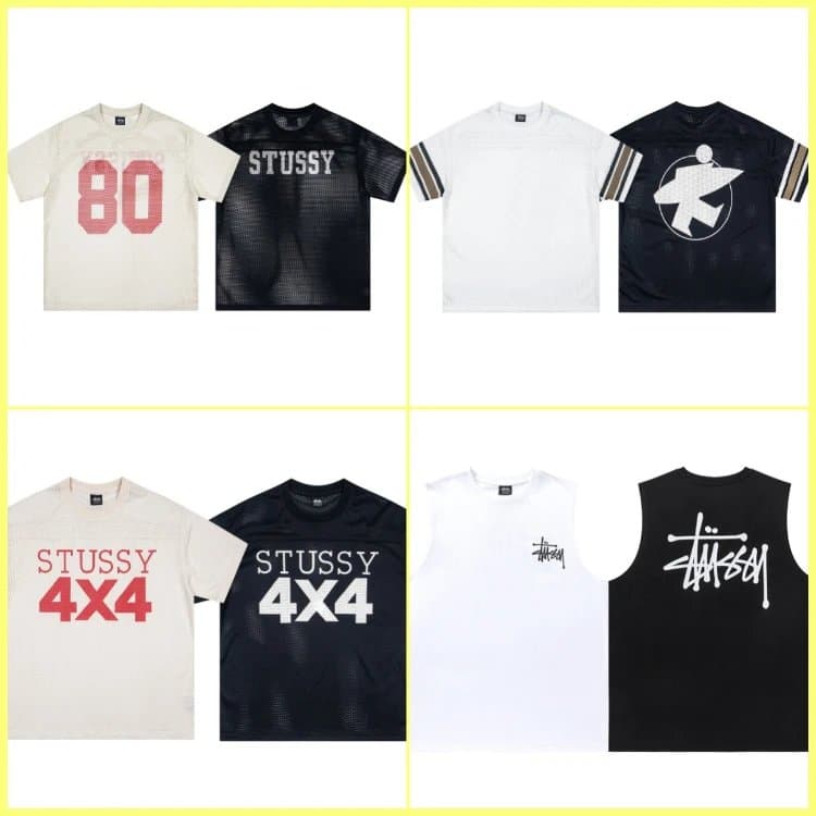 Stussy 4x4 Mesh T-Shirts & Sleeveless Tops | 7754546262