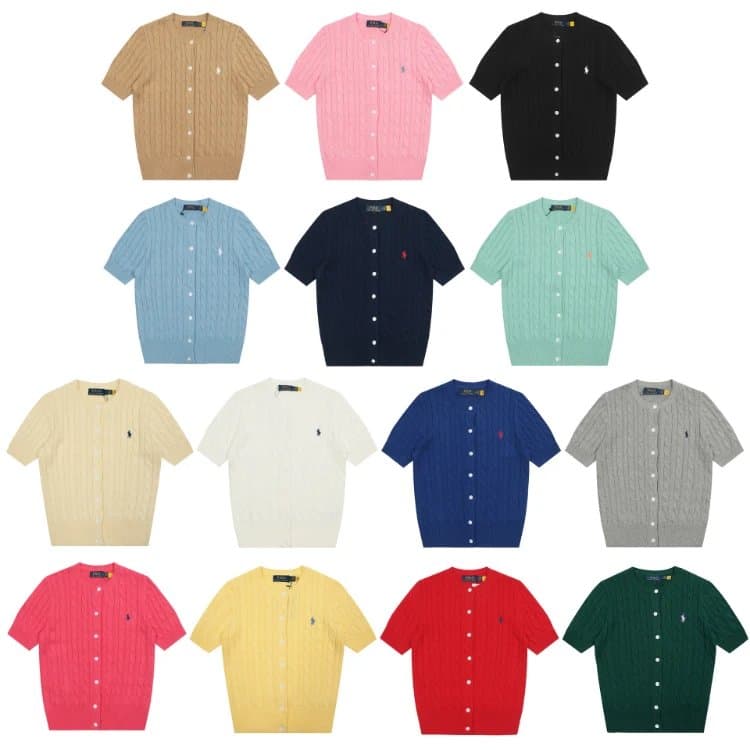Polo Ralph Lauren Cable Knit Short-Sleeve Cardigan [11 styles] | 7754351092