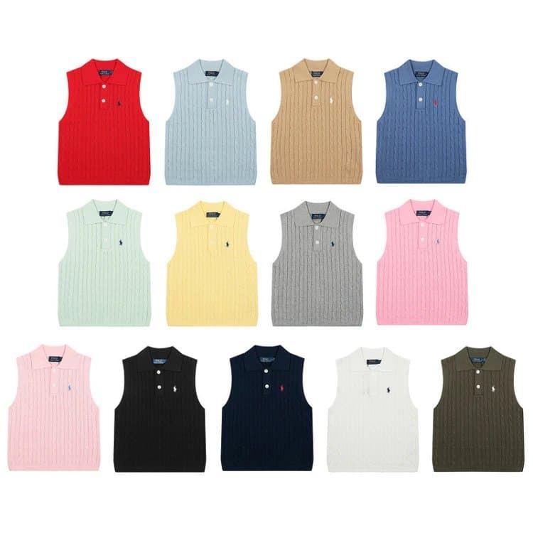Polo Ralph Lauren Cable Knit Polo Vest | 7751582127