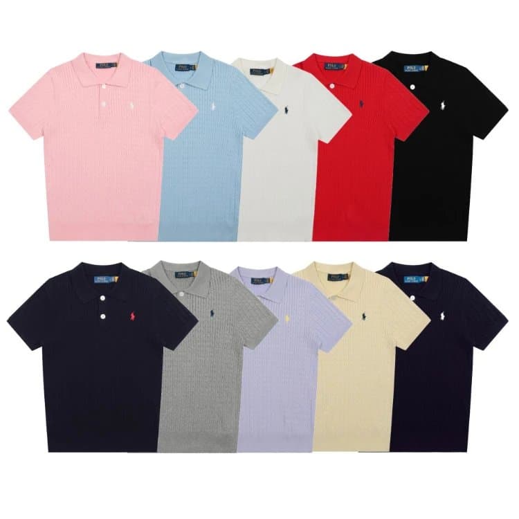 Polo Ralph Lauren Classic Fit Ribbed Knit Polo Shirt [10 styles] | 7751512873