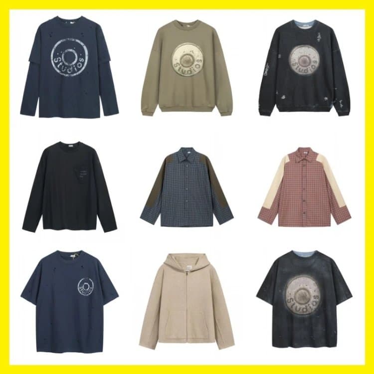 Studios Distressed Logo Long Sleeve T-Shirts, Shirts, and Hoodies | 7754504940
