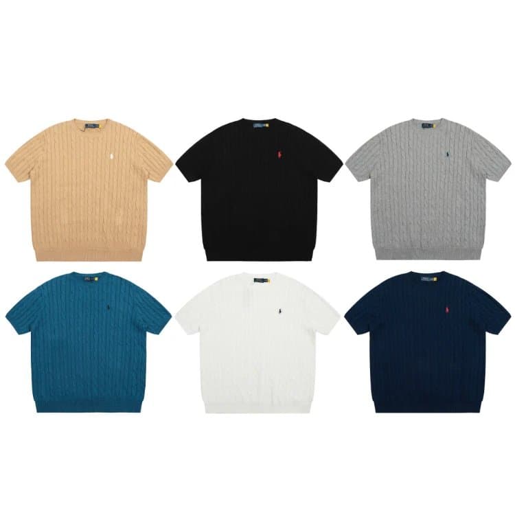 Polo Ralph Lauren Cable Knit Short-Sleeve Sweater | 7751522819