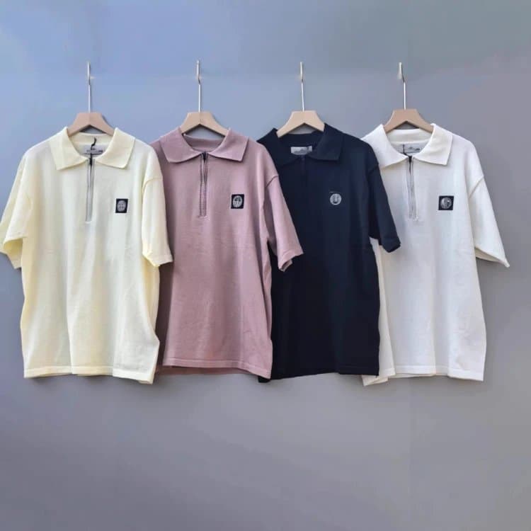 Stone Island Half-Zip Polo Shirt | 7751574185